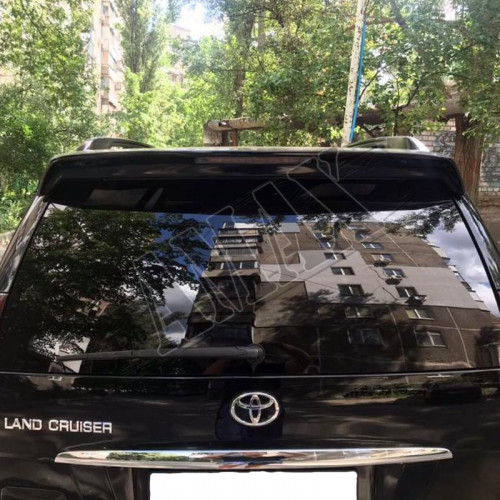 Антикрыло (спойлер) черного и серебристого цвета, Тойота Ленд Крузер Прадо_Toyota Lend Cruiser Prado 120 (2003-2008)