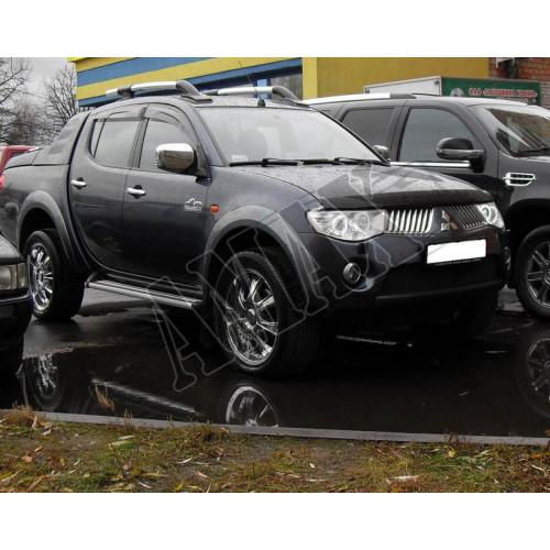 Передние фары на L200 Angel Eyes (хром) Митсубиси Л200_Mitsubishi L200 (2006-2011)