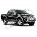 Дефлекторы дверей (ветровики) Mitsubishi L200