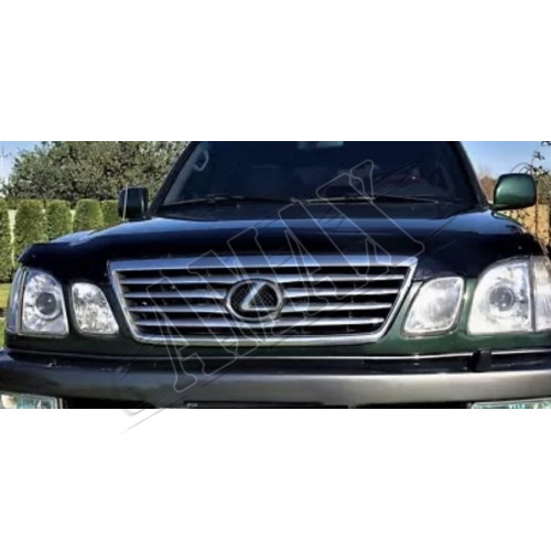 Дефлектор капота (мухобойка) Лексус ЛХ_Lexus LX 470 (1998-2007)