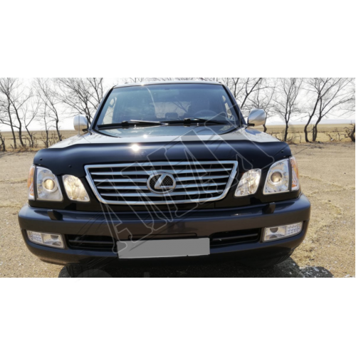 Дефлектор капота (мухобойка) Лексус ЛХ_Lexus LX 470 (1998-2007)