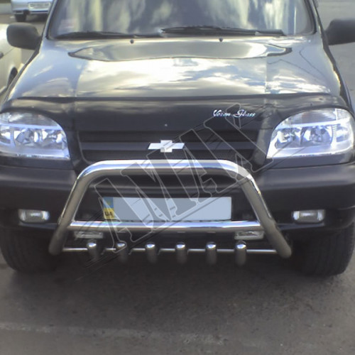 Защитная дуга переднего бампера (кенгурятник) для Chevrolet Niva