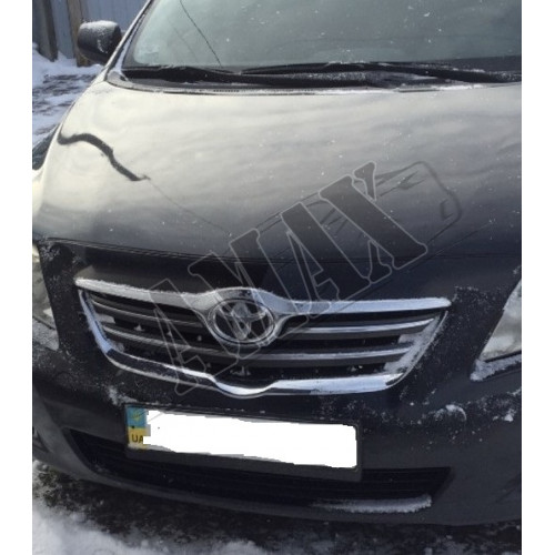 Хром накладки на решетку радиатора, Тойота Королла_Toyota Corolla (2007-2009)