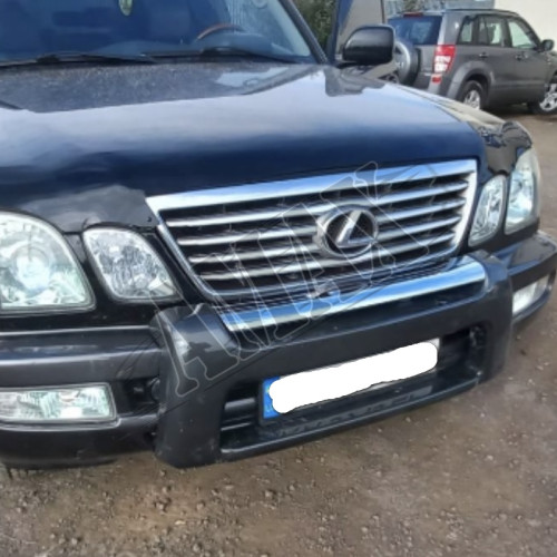 Накладка на передний бампера (Ботон, Губа), Тойота Ленд Крузер_Toyota Land Cruiser 100 (1998-2007)