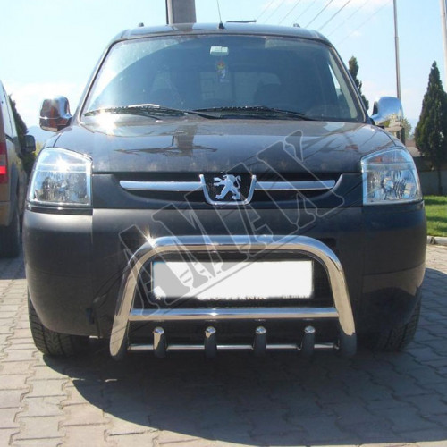 Защитная дуга переднего бампера (кенгурятник) для Peugeot Partner