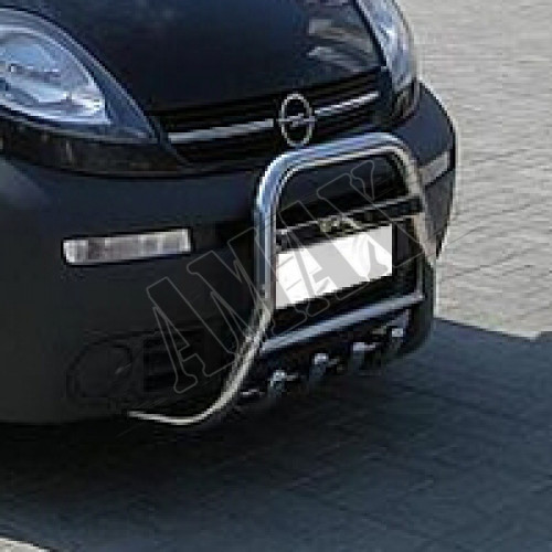 Защитная дуга переднего бампера (кенгурятник) для Opel Vivaro