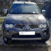 Передние фары на L200  Angel Eyes (черные) Митсубиси Л200_Mitsubishi L200 (2006-2011)