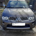 Передние фары на L200  Angel Eyes (черные) Митсубиси Л200_Mitsubishi L200 (2006-2011)