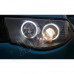 Передние фары на L200  Angel Eyes (черные) Митсубиси Л200_Mitsubishi L200 (2006-2011)