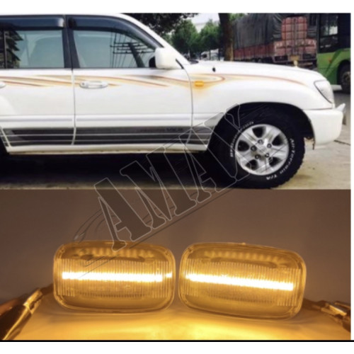 Противотуманки с линзой на Toyota Land Cruiser 100 (в хромовом варианте)