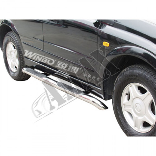 Пороги боковые (трубы) с приступами для SsangYong Kyron (2007 - ...)