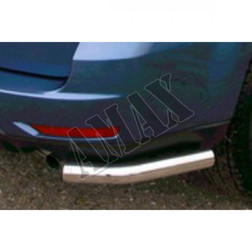 Уголки заднего бампера (одинарные) для Subaru Forester