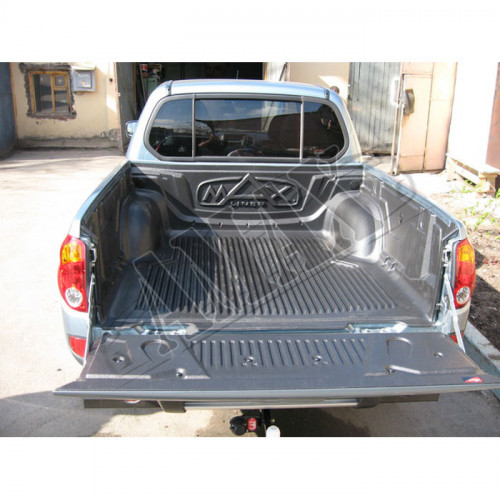 Ковер в багажник (корыто), крепеж под борт, Митцубиси Л200_ Mitsubishi L200 (2011-2015)