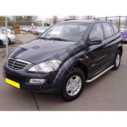 Пороги боковые (площадкой) для SsangYong Kyron (2007 - ...)