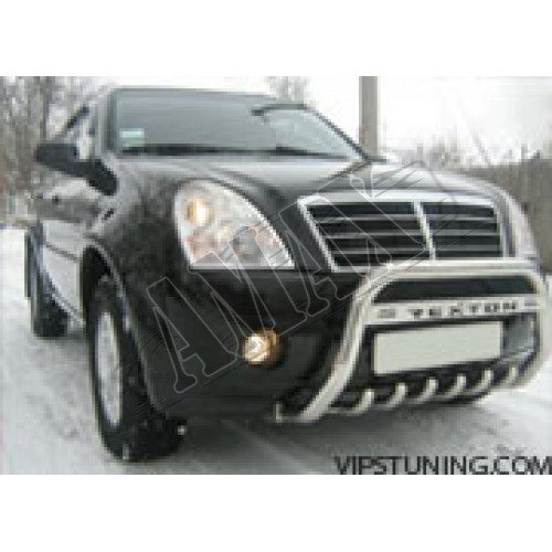 Защитная дуга переднего бампера (кенгурятник) для SsangYong Rexton II