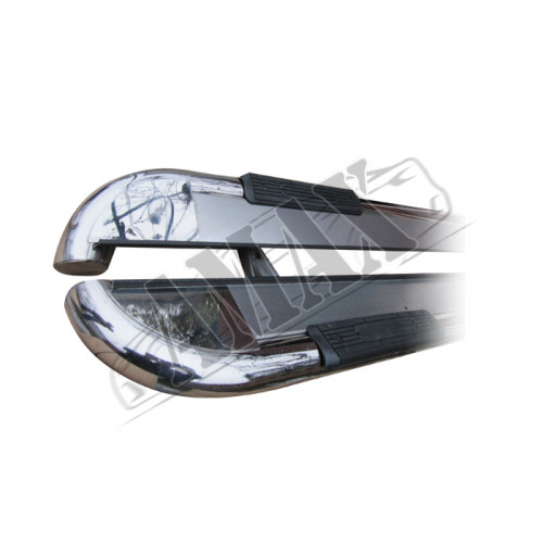 Пороги боковые (площадкой) для Renault Kangoo