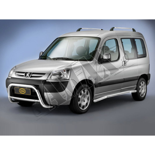 Защитная дуга переднего бампера (кенгурятник) для Peugeot Partner