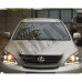 Передние фары черные (2 линзы + LED DRL) Лексус РХ_Lexus RX-300 / 330 / 350 (2003-2009)
