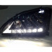 Передние фары черные (2 линзы + LED DRL) Лексус РХ_Lexus RX-300 / 330 / 350 (2003-2009)