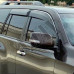 Дефлекторы дверей (ветровики) с хром молдингом (кантом)_Toyota Land Cruiser Prado 150 (09+)