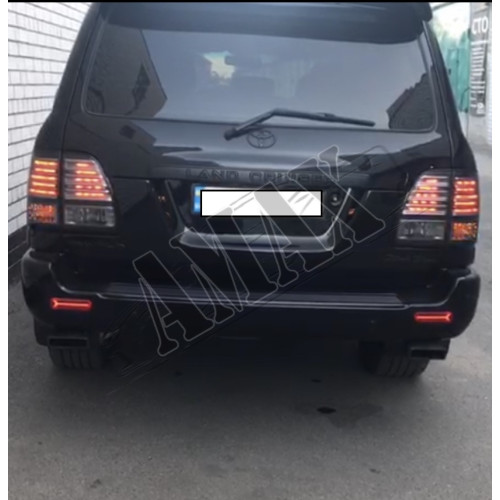 Габаритные огни в задний бампер (диодные) стиль TRD, Тойота Ленд Крузер_Toyota land Cruiser 100 (1998-2007)