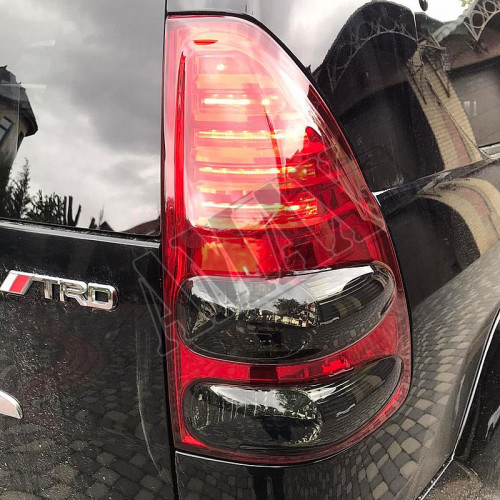 Задние фонари диодные темные Тойота Прадо 120 (стиль Лексус)_Toyota Prado 120 (2003-2008)