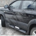 Пороги боковые площадкой (оригинальный дизайн), Хюндай Туксон_Hyundai Tucson (2004-2010)