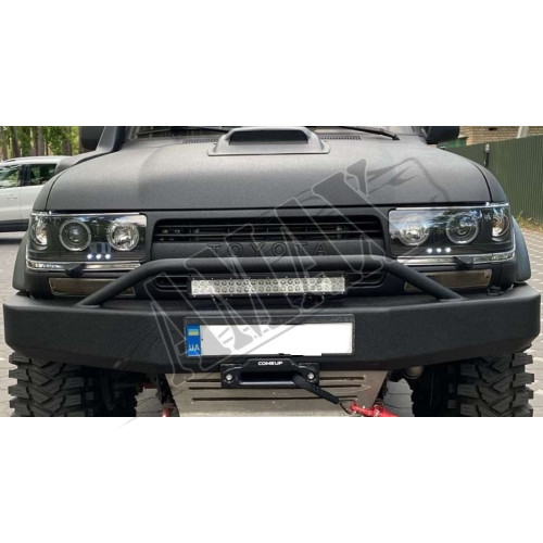 Передние фары (линза-диоды) черные Тойота Ленд Крузер_Toyota Land Cruiser 80 (1992-1997)