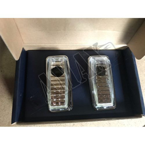 Повторители поворотов - хрустальные - с хромом для Mercedes S-Class W140 91-98