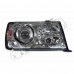 Передние фары 2-х линзовые для Mercedes E-Class W124 86-95 (хром) 