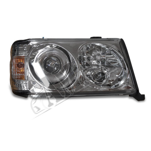 Передние фары 2-х линзовые для Mercedes E-Class W124 86-95 (хром) 