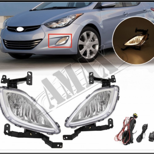 Передние противотуманные фары (ПТФ) Хюндай Элантра_Hyundai Elantra (2011-2013)