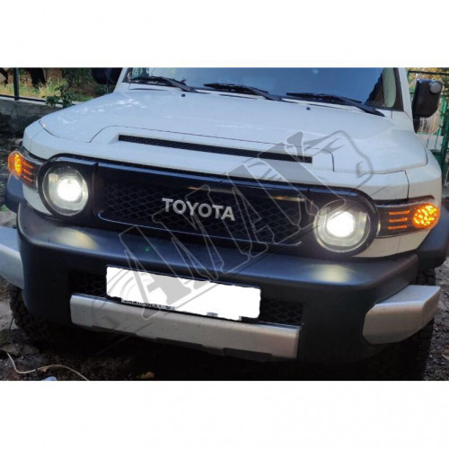 Передняя оптика, линза-диоды (подкова) Тойота Фджи Крузер_Toyota FJ Cruiser (2004-2015)