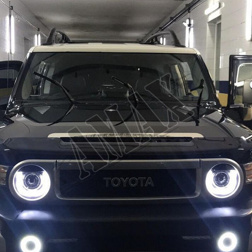 Передняя оптика, линза-диоды (подкова) Тойота Фджи Крузер_Toyota FJ Cruiser (2004-2015)