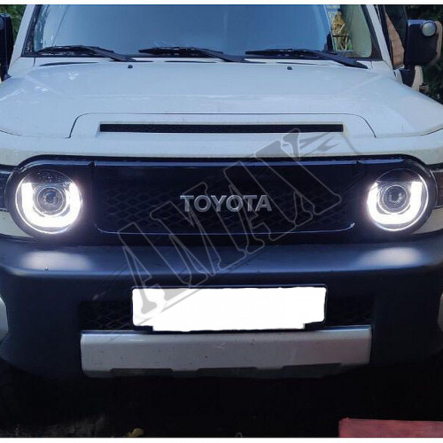 Передняя оптика, линза-диоды (подкова) Тойота Фджи Крузер_Toyota FJ Cruiser (2004-2015)