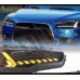 Передние фары линза-диодная полоса (стиль Audi) Митсубиси Лансер_Mitsubishi Lancer X (2008-2015)