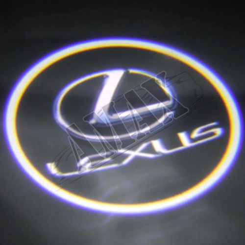 Логотип-подсветка в карту дверей (врезная) Лексус_Lexus 