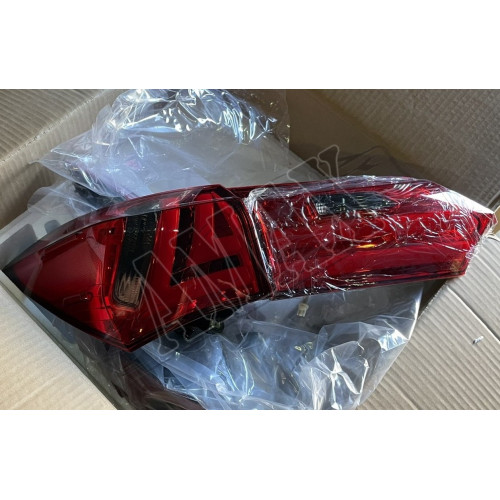Задние фонари диодные (RED-BLACK-LED), Тойота Королла_Toyota Corolla (2013-2017) 