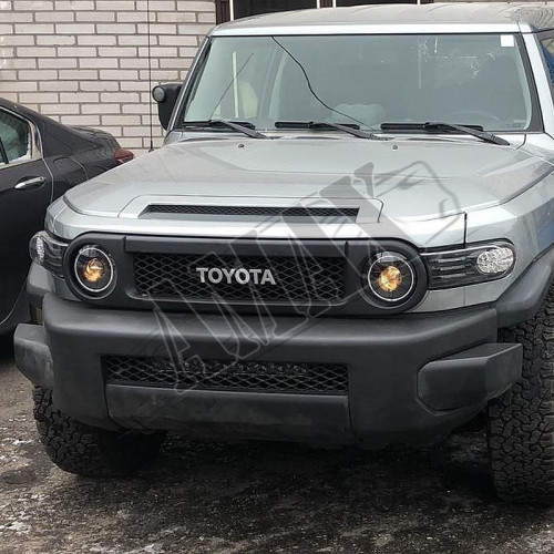 Передние фары в оригинальном стиле (черные-LED) Тойота ФДЖ Крузер_Toyota FJ Cruiser (2004-2015)