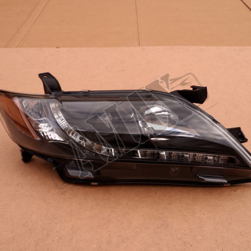 Передние фары (линза + лампочка) черные Тойота Камри_Toyota Camry 40 (2006-2009)