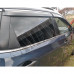 Дефлекторы боковых дверей на Nissan X-Trail T32 (2013-2019) - ветровики с хром полоской     