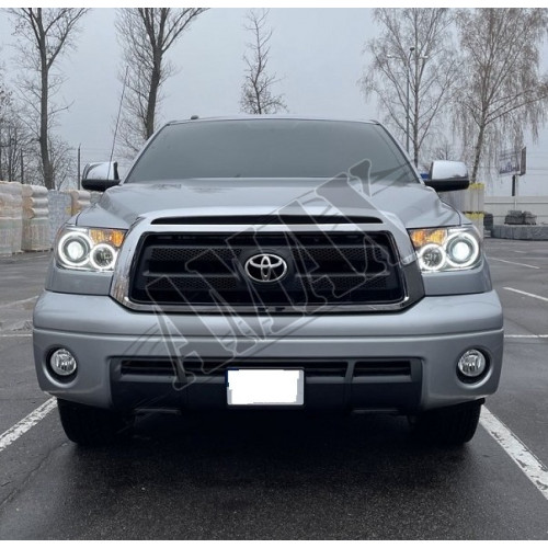 Передние фары (головная оптика) черные Тойота Тундра_Toyota Tundra (2007-2014)