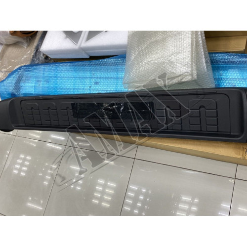 Пороги боковые ( площадкой ) в черном цвете, Тойота Фджи Крузер_ Toyota FJ Cruiser (2004-2015)
