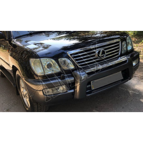 Накладка переднего бампера (Ботон, Губа), Лексус ЛХ_Lexus LX470 (1998-2007)