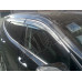 Дефлекторы дверей (ветровики) с хромовым кантом на Hyundai Santa Fe  от 2013 +