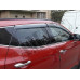Дефлекторы дверей (ветровики) с хромовым кантом на Hyundai Santa Fe  от 2013 +