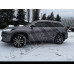Дефлекторы дверей (ветровики) темно-серые с хромовым кантом для Toyota Highlander от 2014 +