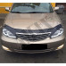 Передние фары линзовые в черном и хромовом стиле Тойота Камри_Toyota Camry 30 (2002-2006)