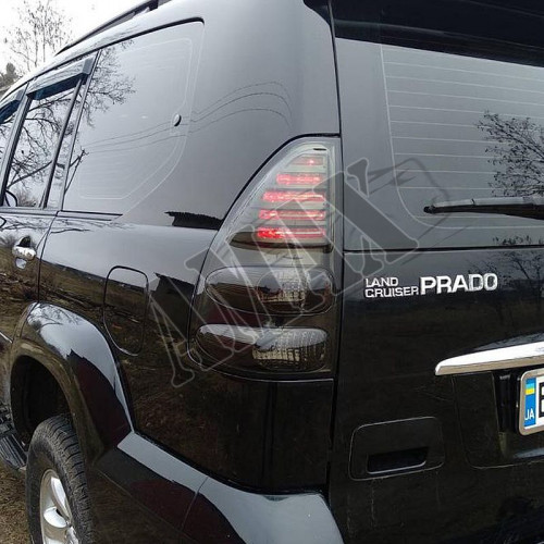 Задние фонари диодные тонированные (стиль Лексус) Тойота Прадо_Toyota Prado 120 (2003-2008)