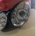 Передние фары (хром) с линзой + LED DRL на Mercedes W211 (2002-2008) 